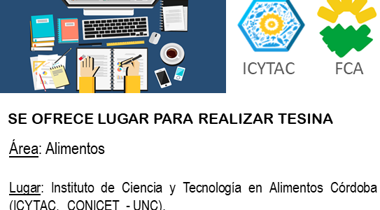 Convocatoria para realizar tesina de grado