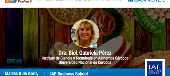 La Dra. Gabriela Pérez brindó un seminario sobre ingredientes y procesos tecnológicos en panificación